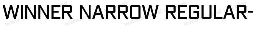 Winner Narrow Regular字体转换